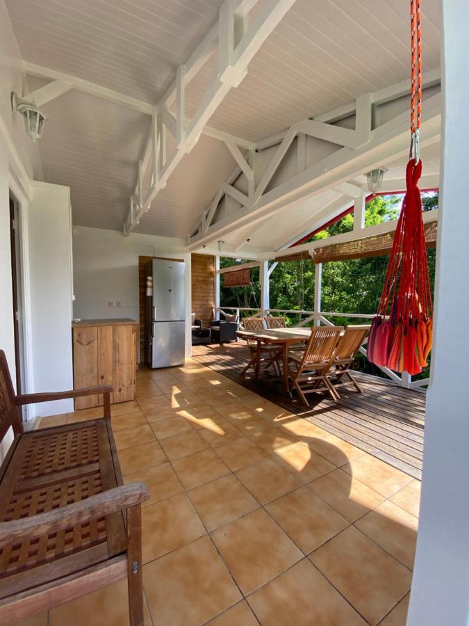 Grand Bungalow Avec Piscine Et Vue Mer Bouillante Exteriör bild